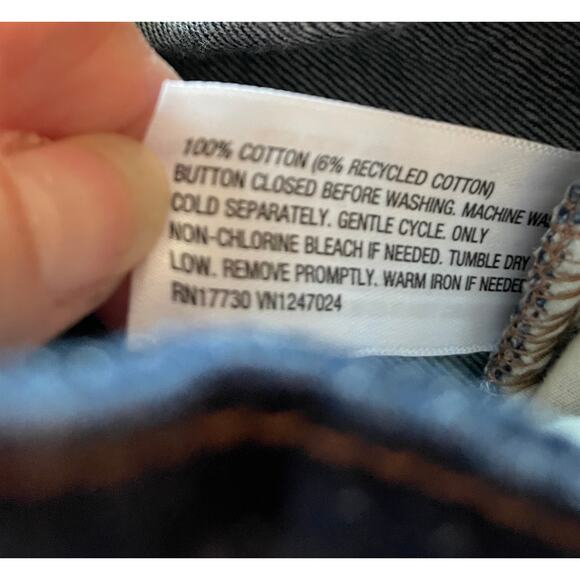 NWT Kate Spade Big Cuff Jeans Size 6 waist 15.5” inseam 26.5” cuff 6.5” rise 11” - Picture 6 of 6